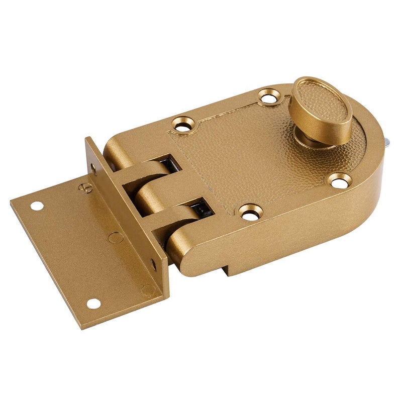SUMBIN Guard Security Heavy Jimmy Proof Deadbolt,Door Lock Single Cylinder for Entry Door Gold Finish - Image 5